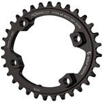 Wolf Tooth Wolf Tooth 4 Bolt Alloy 96 BCD Oval Black 32 Tooth Chainring