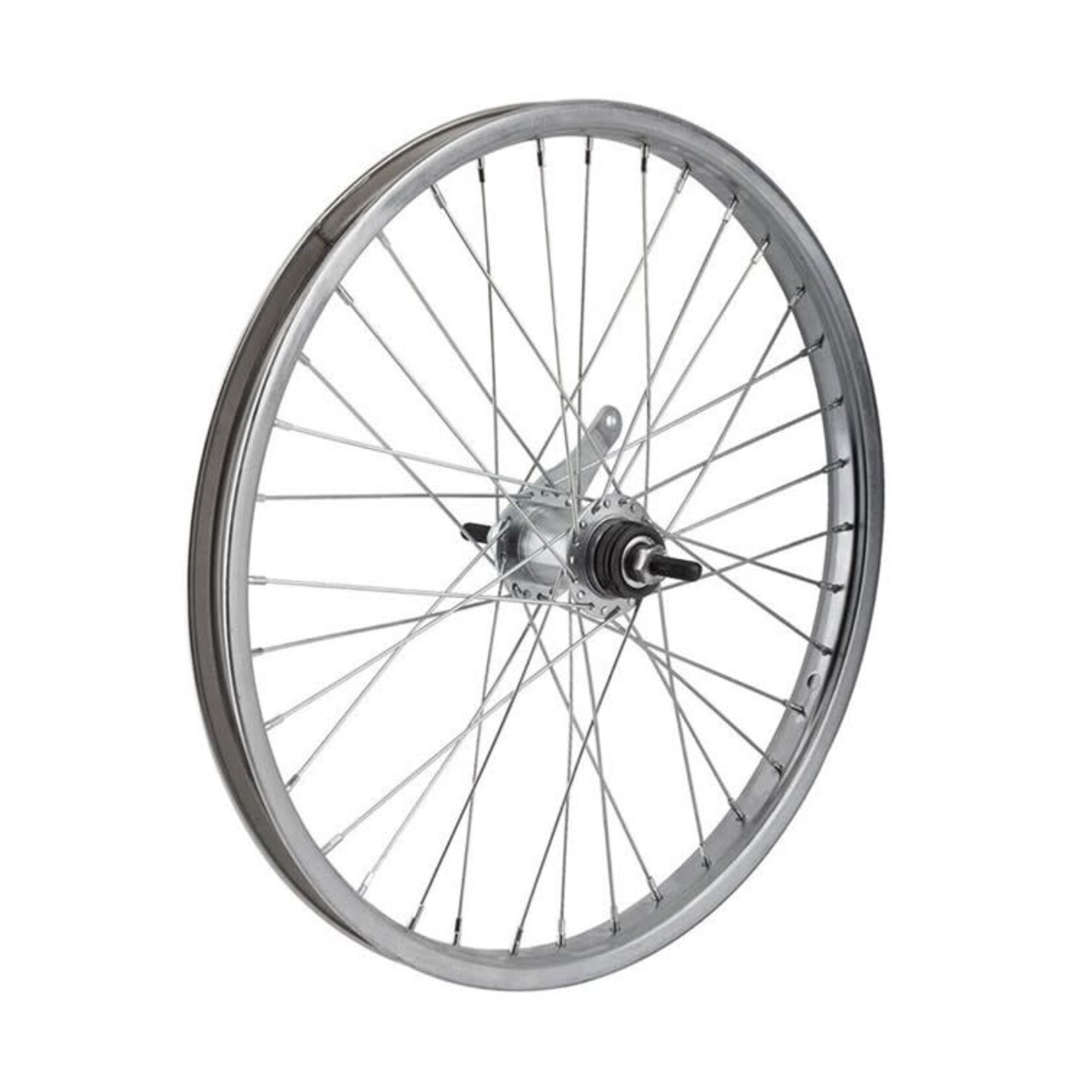 P&A 20" Coaster B/Pedal Brake Nutted Rear Wheel Silver