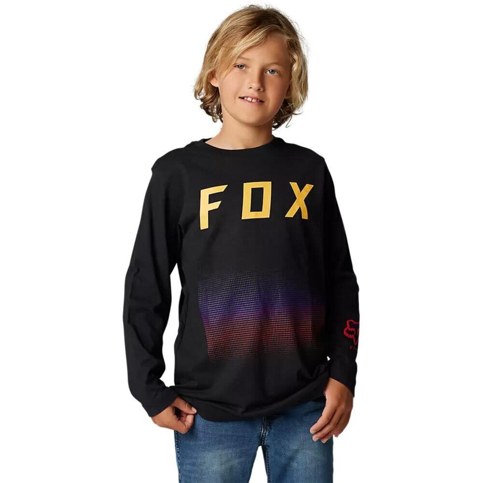 Fox Fox Youth Fgmnt L/S Tee Black