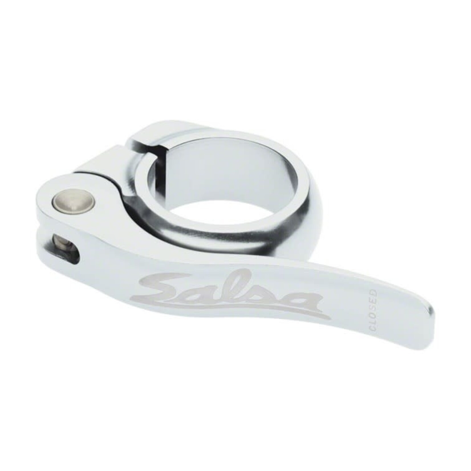 Salsa Salsa Flip-Lock Seat Post Clamp QR 28.6 Silver