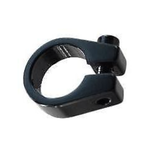 Black Alloy 25.4 Seat Post Clamp with Lip