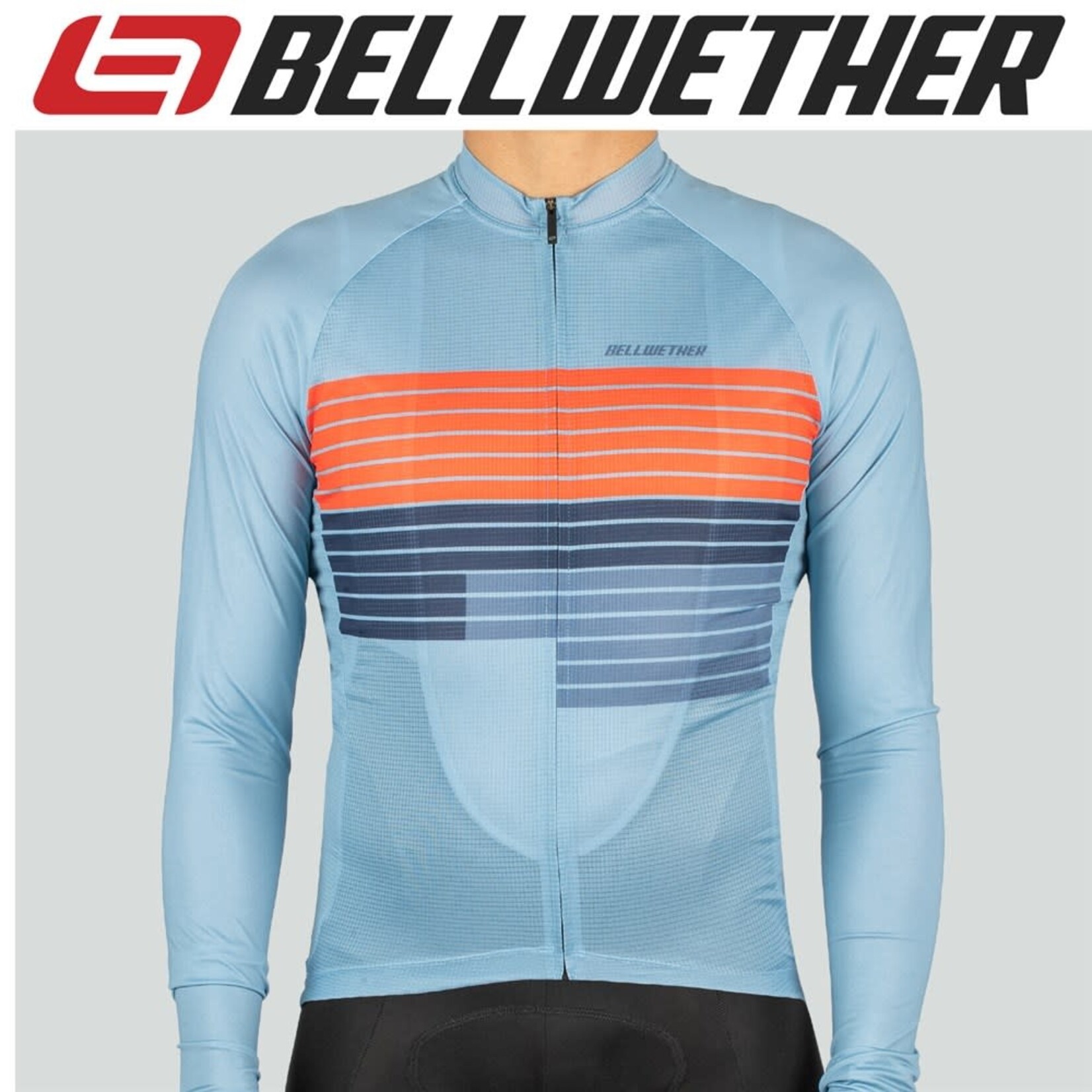 Bellwether Bellwether Sol-Air UPF 40+ Mens L/S Jersey Ice Grey