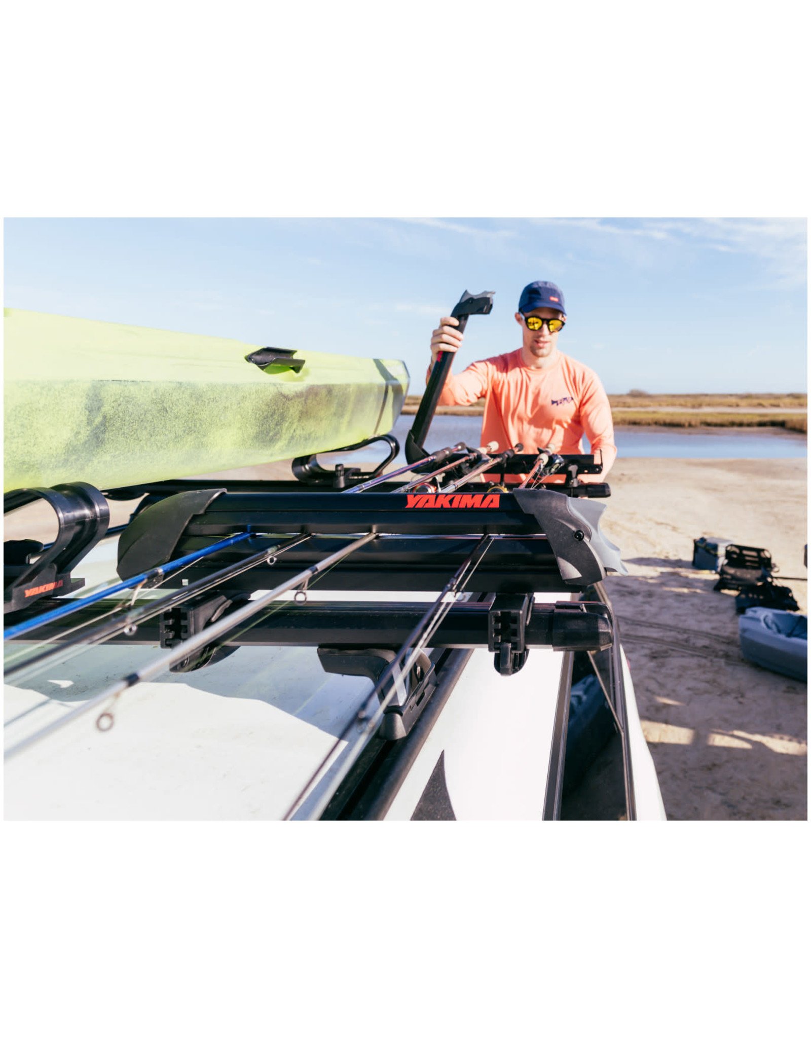 Yakima ReelDeal Fishing Rod Holder, Love fishing? Need somewhere to safety  & easily store your fishing rods? Simple and compact, the ReelDeal fishing  rod mount securely carries up to 8