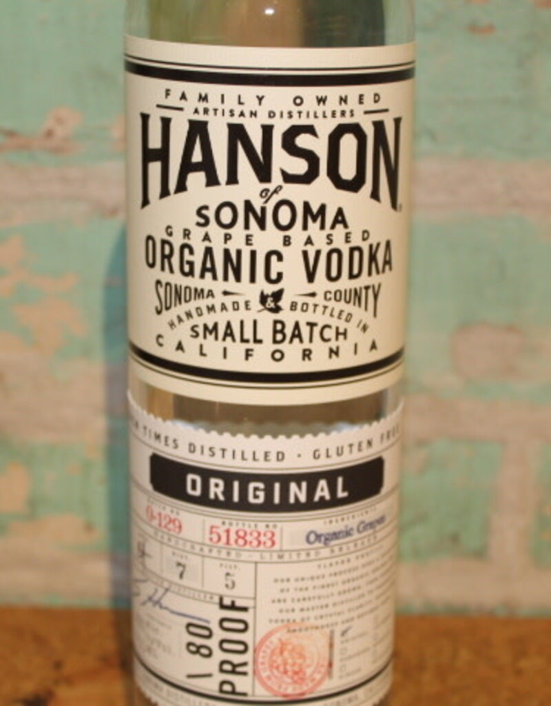 Spirits HANSON OF SONOMA ORGANIC VODKA