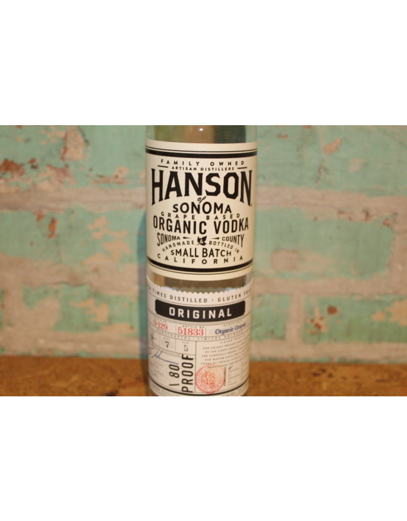 Spirits HANSON OF SONOMA ORGANIC VODKA