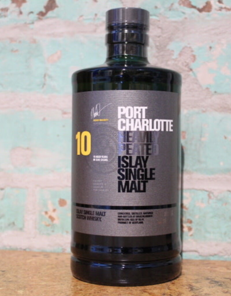 Spirits BRUICHLADDICH PORT CHARLOTTE 10 YEAR HEAVY PEATED SCOTCH