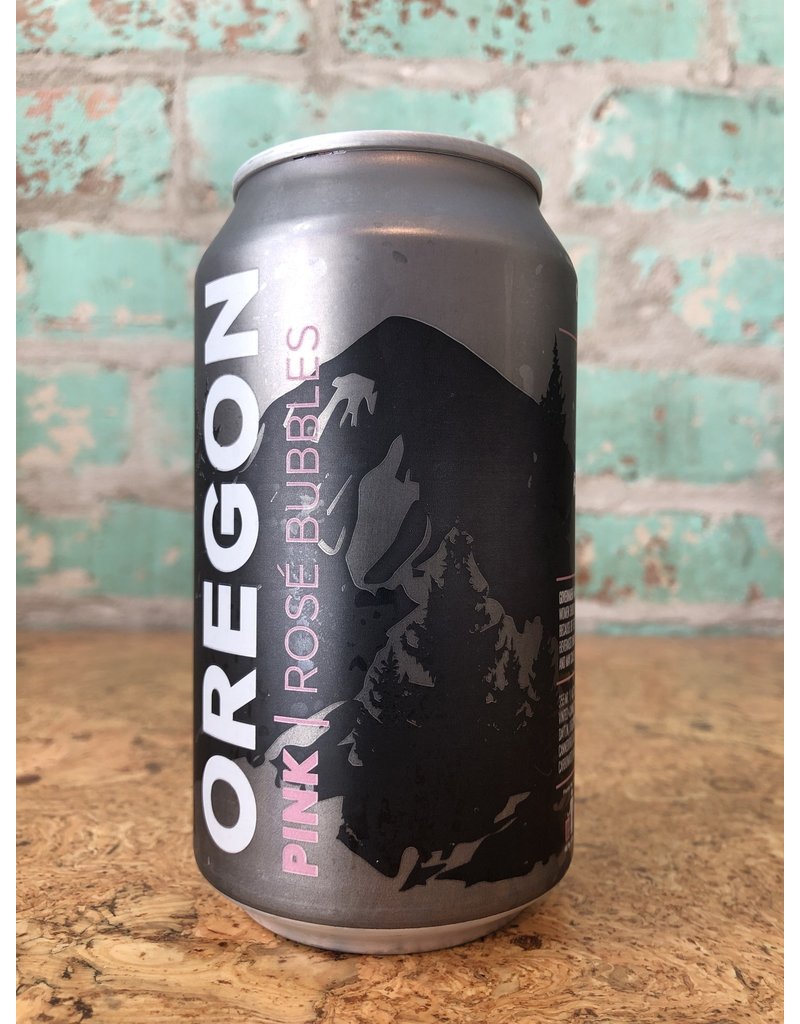 CANNED OREGON PINK ROSE BUBBLES 375ML CAN