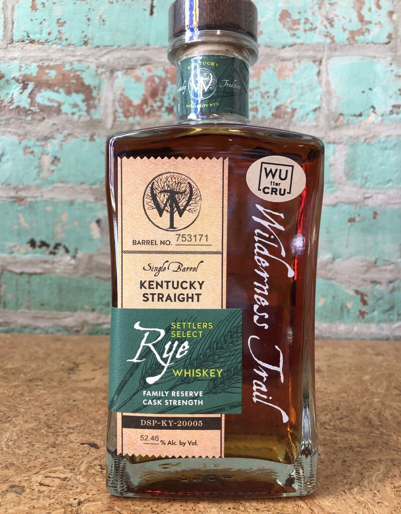 Spirits WILDERNESS TRAIL WU 11ER CRU RYE WHISKEY BARREL PICK