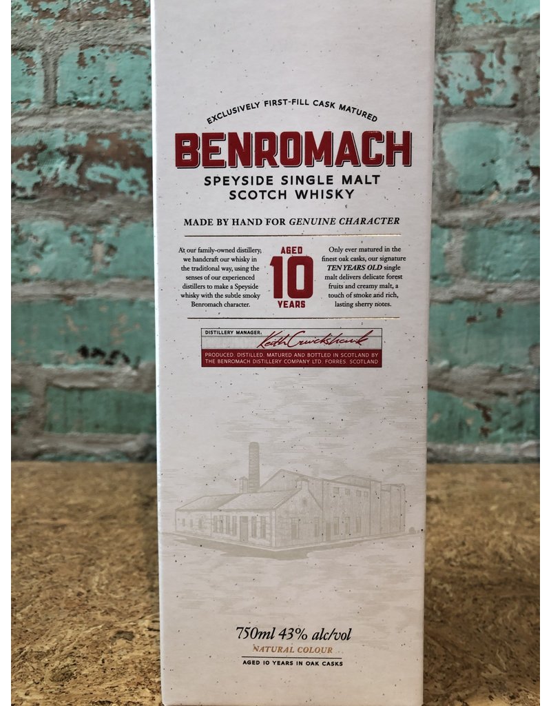 BENROMACH 10 YEAR SCOTCH WHISKEY