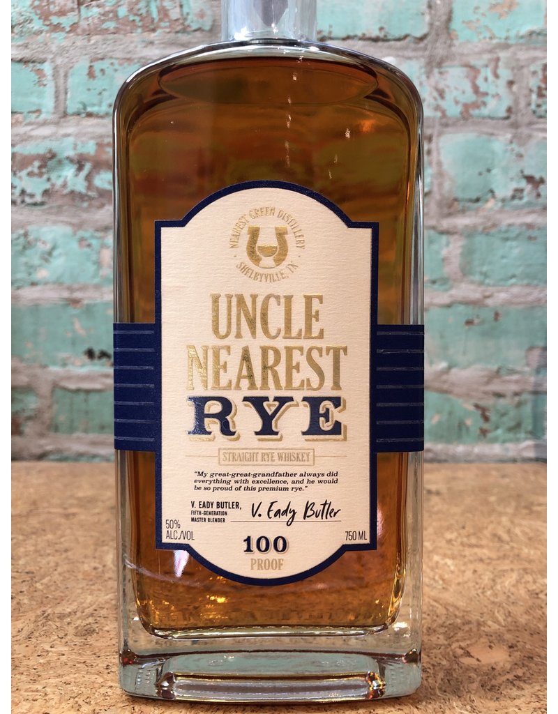 Spirits UNCLE NEAREST STRAIGHT RYE WHISKEY