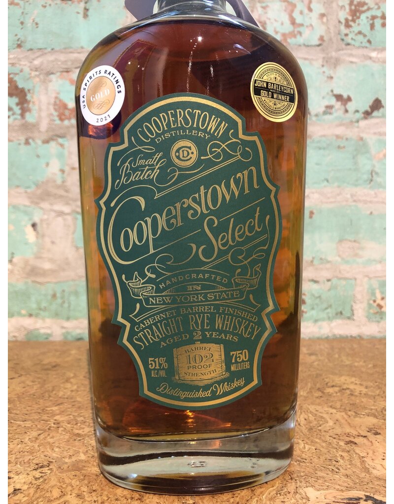 Spirits COOPERSTOWN DISTILLERY SELECT STRAIGHT RYE WHISKEY