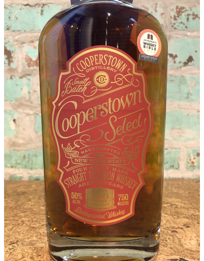COOPERSTOWN DISTILLERY SELECT STRAIGHT BOURBON WHISKEY