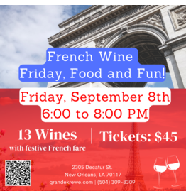 FRENCH FRIDAY FOOD AND FUN: SEPTEMBER 8TH 6:00 PM