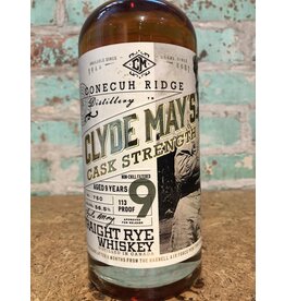 CLYDE MAYS CASK STRENGTH STRAIGHT RYE WHISKEY 9 YEAR