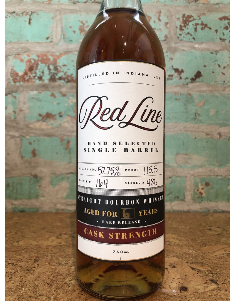 Spirits RED LINE WHISKEY COMPANY SINGLE BARREL CASK STRENGTH 6 YEAR BOURBON