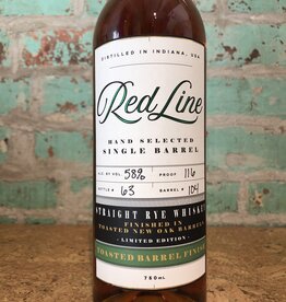 Spirits RED LINE WHISKEY SINGLE BARREL CASK STRENGTH TOASTED BARREL RYE