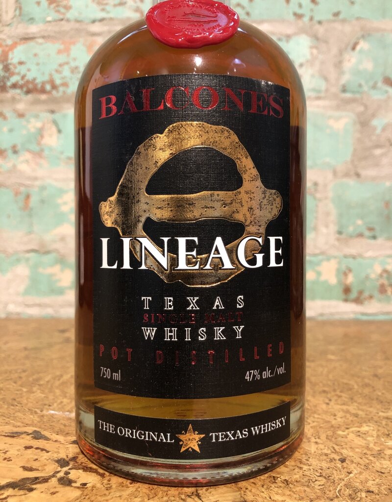 Spirits BALCONES LINEAGE SINGLE MALT TEXAS WHISKY