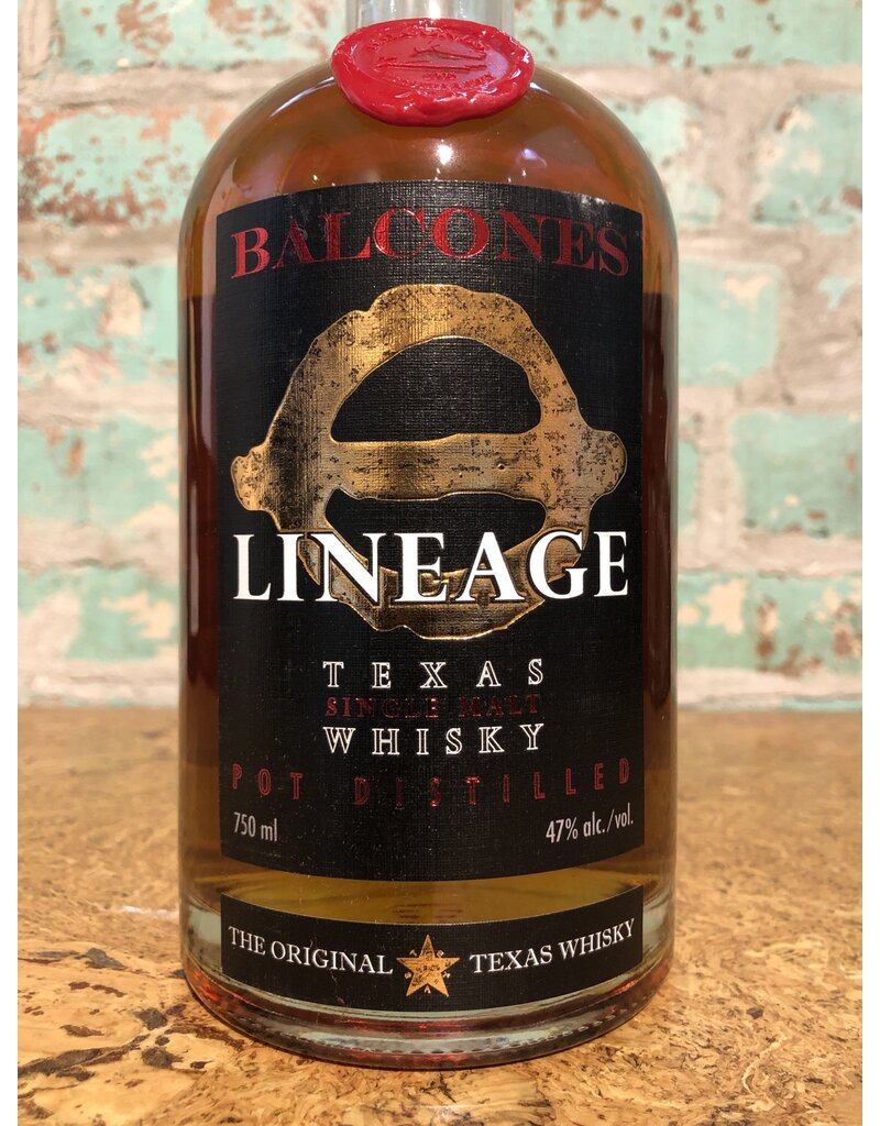 Spirits BALCONES LINEAGE SINGLE MALT TEXAS WHISKY