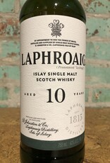 Spirits LAPHROAIG ISLAY SINGLE MALT SCOTCH WHISKEY 10 YEAR OLD