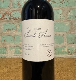 Wines CLOS SAINTE-ANNE CADILLAC BORDEAUX FRANCE