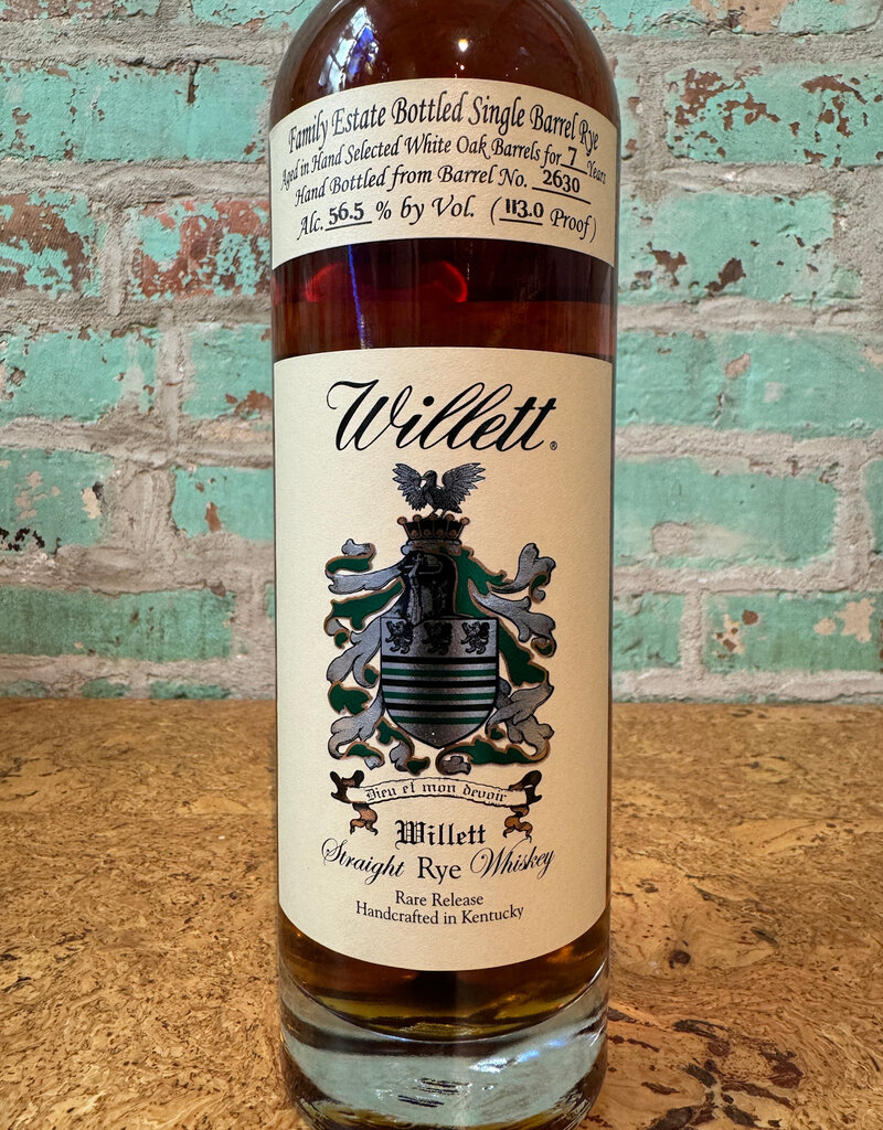Spirits WILLETT SINGLE BARREL STRAIGHT RYE