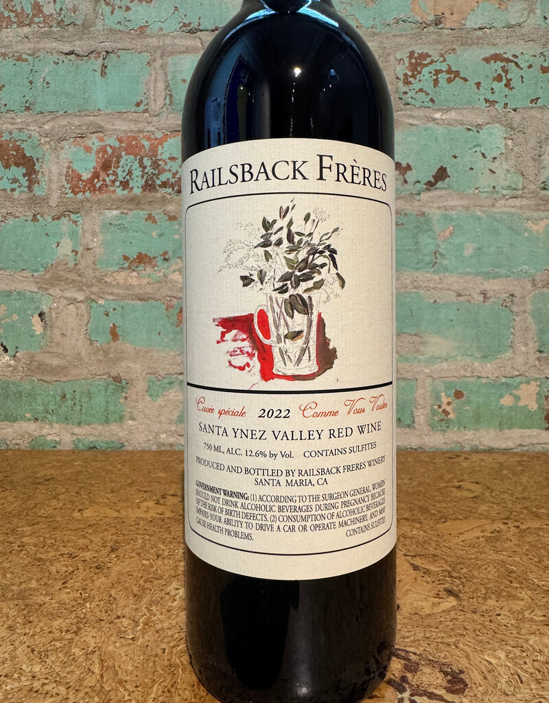 Wines RAILSBACK FRERES "COMME VOUS VOULAIS" SANTA YNEZ VALLEY RED