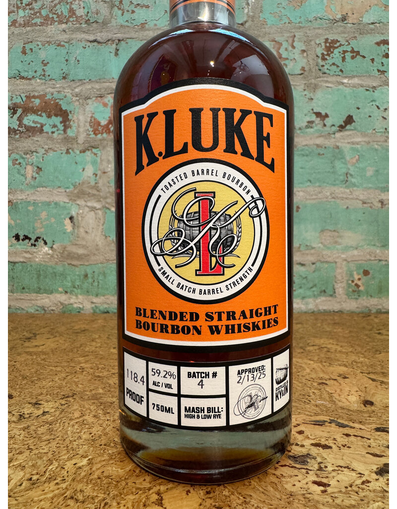 Spirits K.LUKE WHISKEY BOURBON TOASTED BARREL BATCH 4