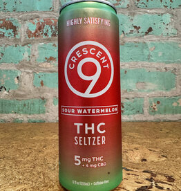CBD/THC CRESCENT 9 SOUR WATERMELON 5MG CBD/THC SELTZER CAN