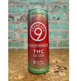 CBD/THC CRESCENT 9 SOUR WATERMELON 5MG CBD/THC SELTZER CAN