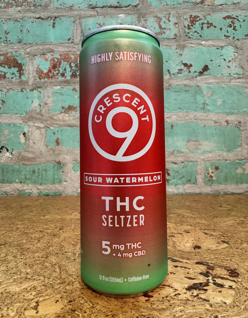 CBD/THC CRESCENT 9 SOUR WATERMELON 5MG CBD/THC SELTZER CAN