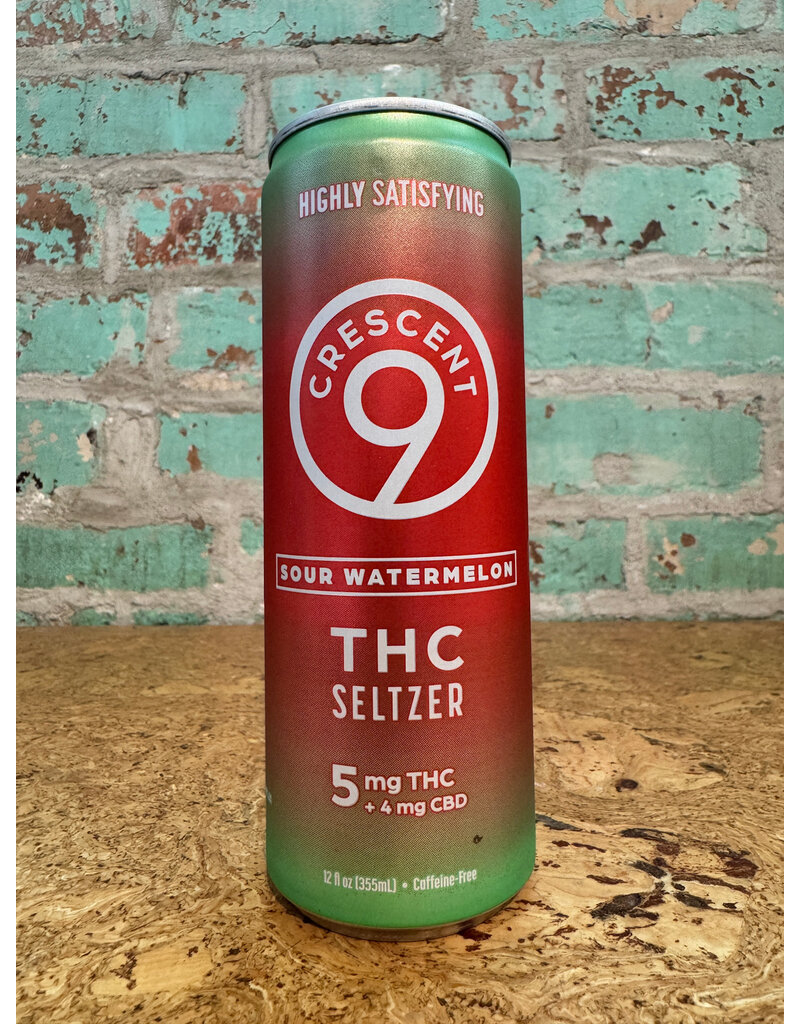 CBD/THC CRESCENT 9 SOUR WATERMELON 5MG CBD/THC SELTZER CAN