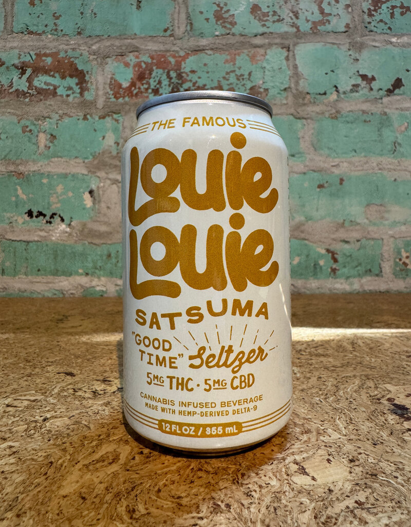 CBD/THC LOUIE LOUIE SELTZER SATSUMA 5MG CBD/THC SELTZER CAN