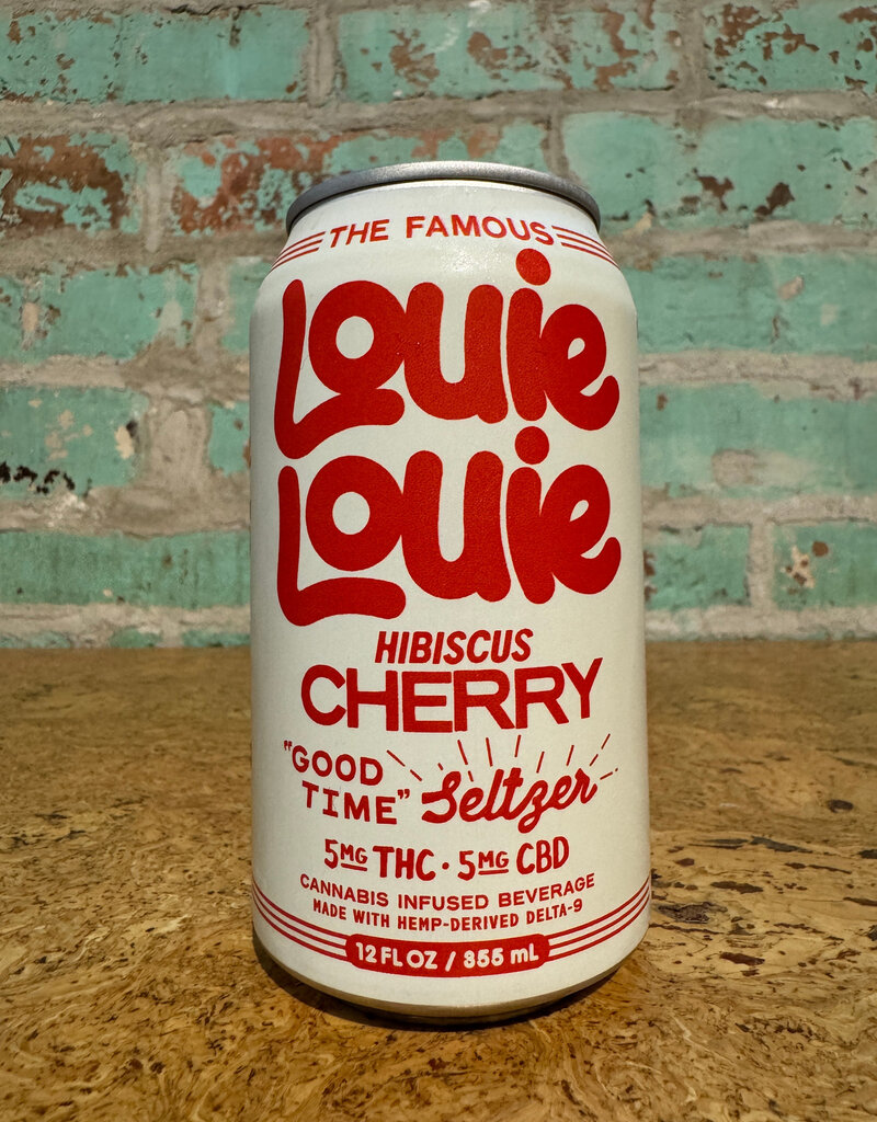 CBD/THC LOUIE LOUIE SELTZER HIBISCUS CHERRY 5MG CBD/THC SELTZER CAN