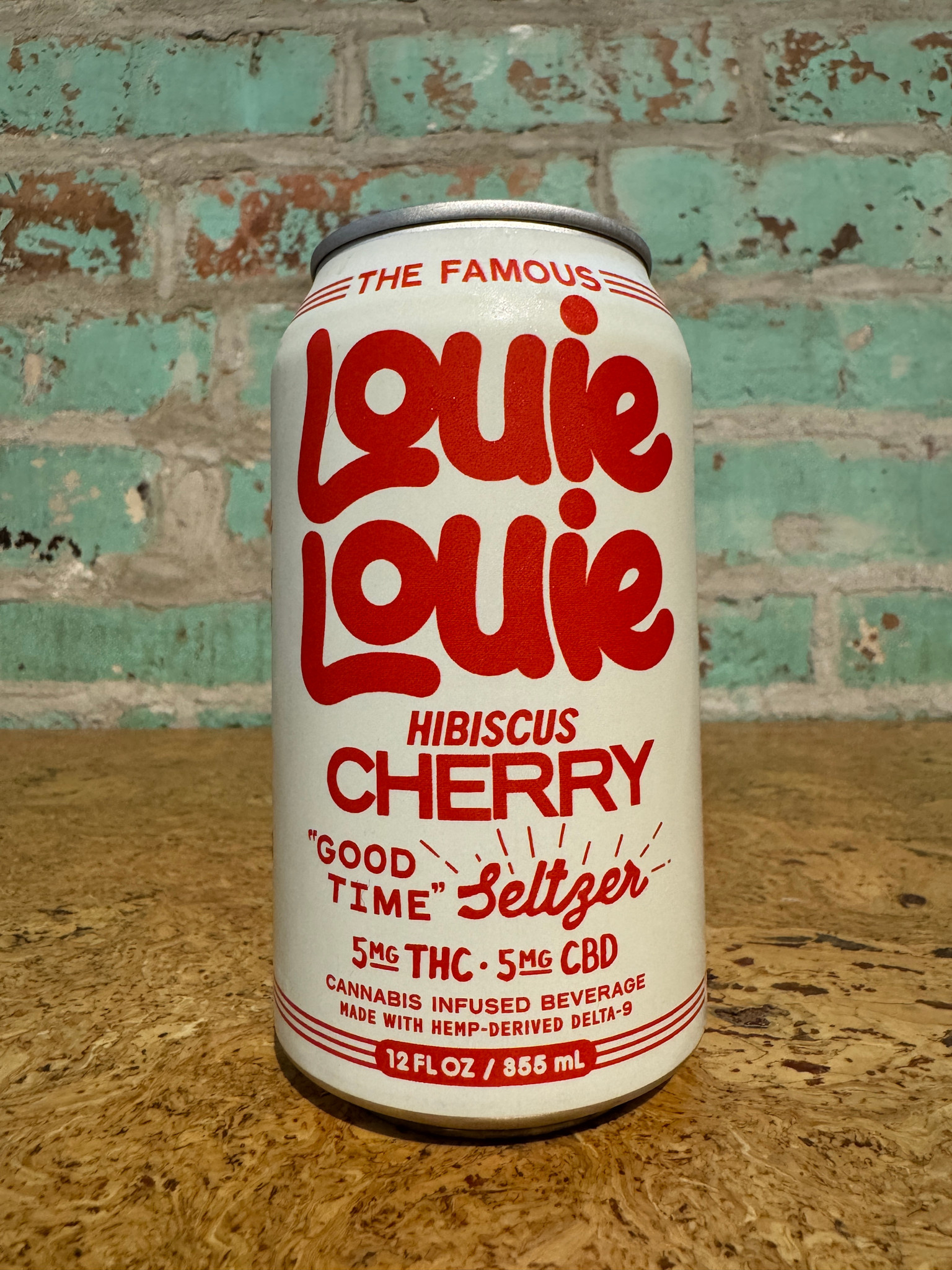 CBD/THC LOUIE LOUIE SELTZER HIBISCUS CHERRY 5MG CBD/THC SELTZER