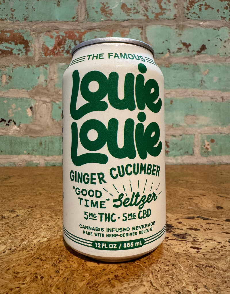 CBD/THC LOUIE LOUIE SELTZER GINGER CUCUMBER 5MG CBD/THC SELTZER CAN