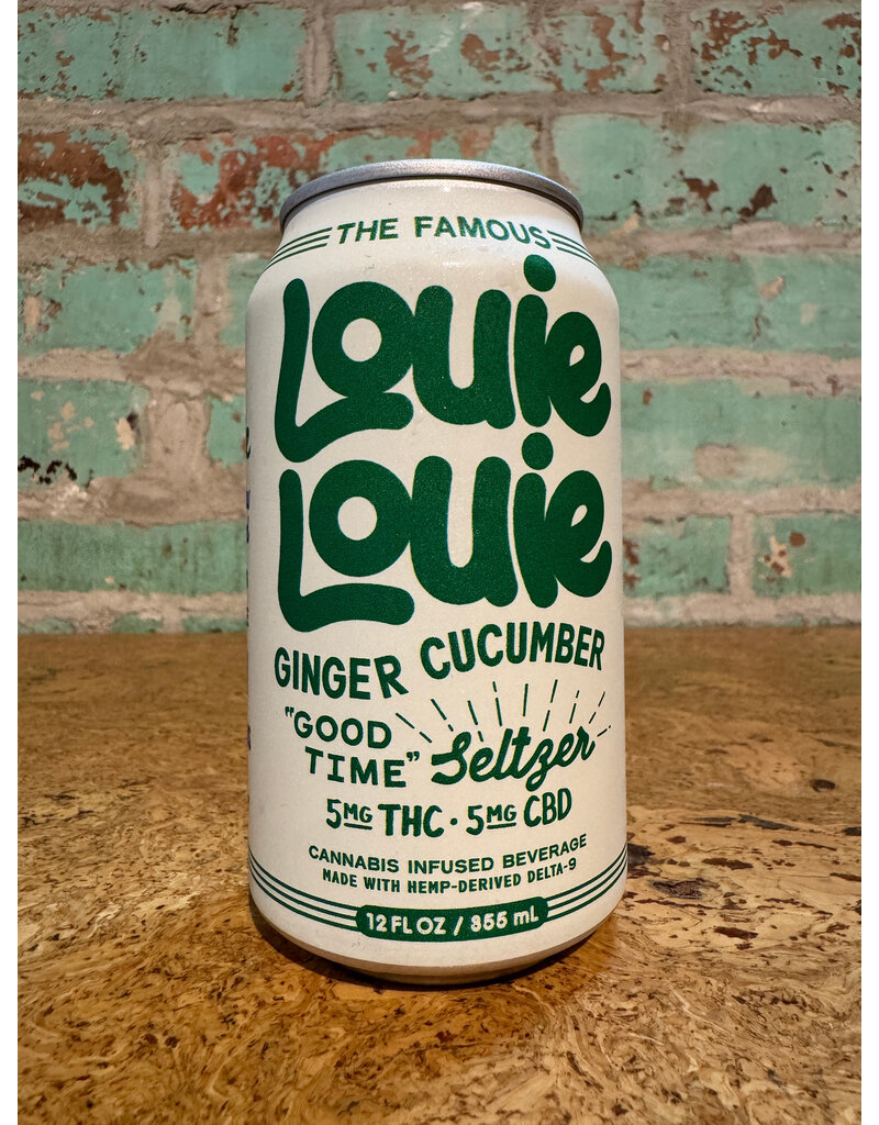 CBD/THC LOUIE LOUIE SELTZER GINGER CUCUMBER 5MG CBD/THC SELTZER CAN