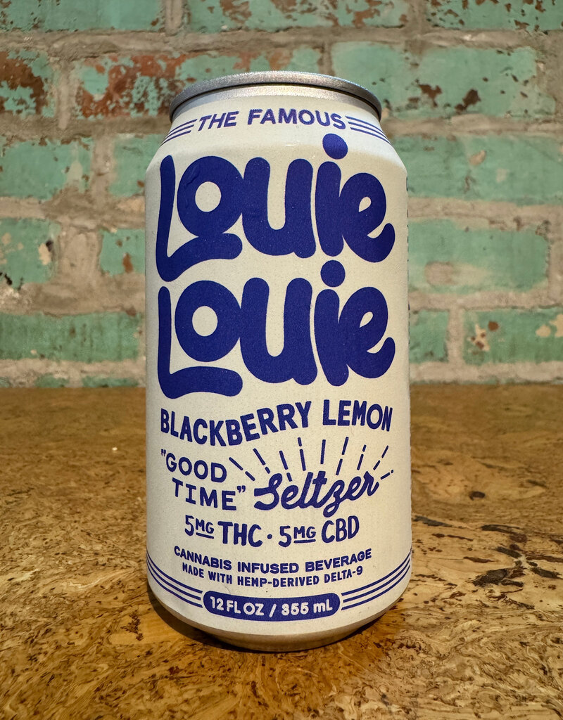 CBD/THC LOUIE LOUIE SELTZER BLACKBERRY LEMON 5MG CBD/THC SELTZER CAN