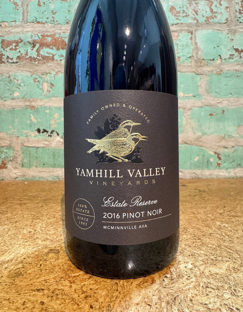 YAMHILL VALLEY VINEYARDS RESERVE ESTATE PINOT NOIR WILLAMETTE OREGON  2016