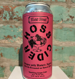 HOSS 'LOS DOS'  APPLE & GRAPE CIDER 16OZ CAN