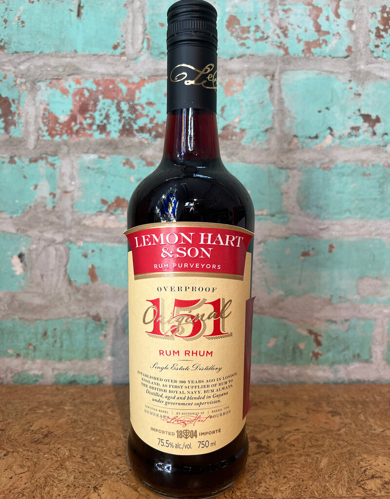 LEMON HART OVERPROOF 151 RUM GUYANA