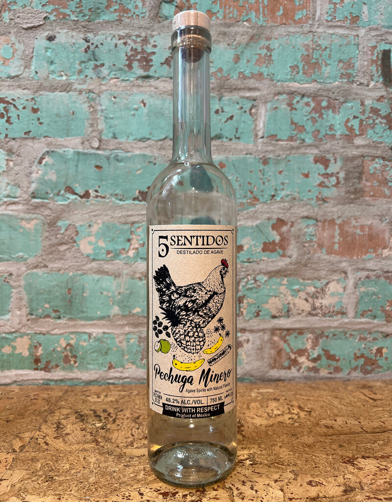 5 SENTIDOS PECHUGA DE MINERO MEZCAL OAXACA MEXICO