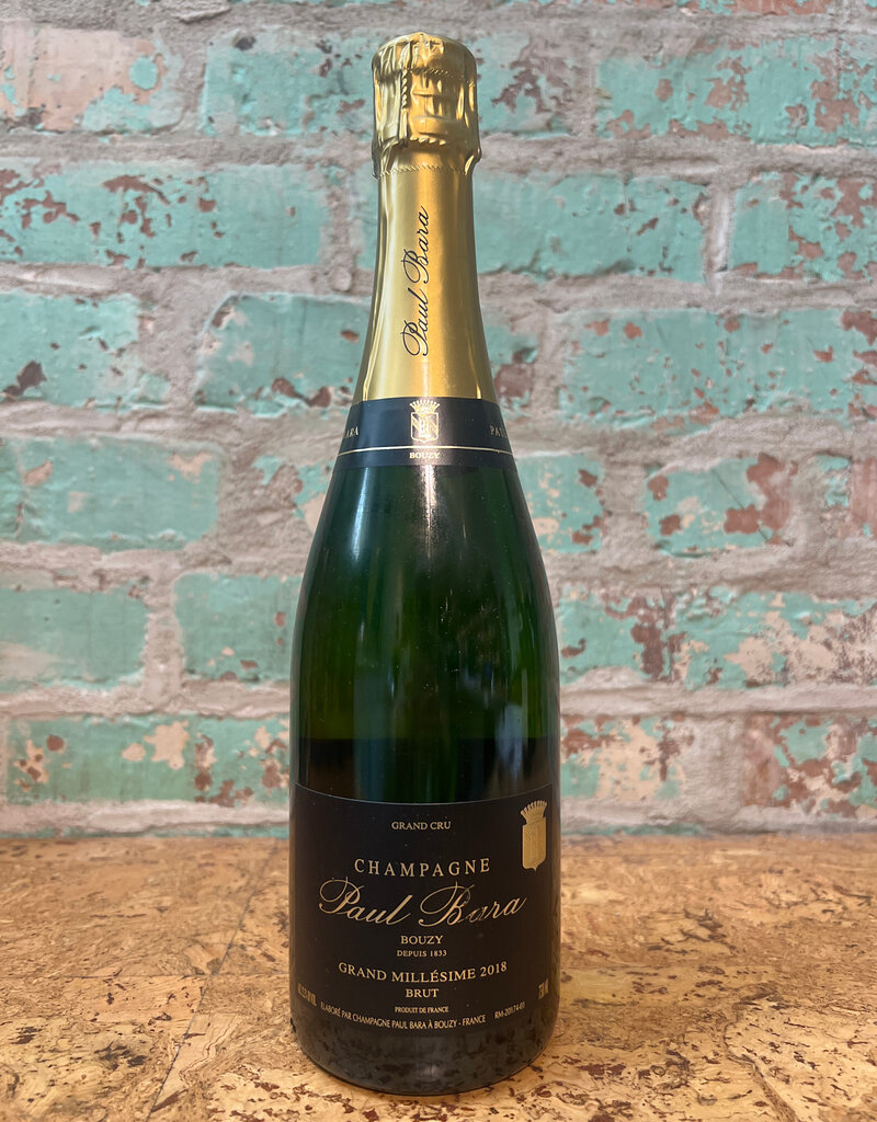 Wines PAUL BARA 'MILLESIME' GRAND CRU BRUT CHAMPAGNE FRANCE 2018