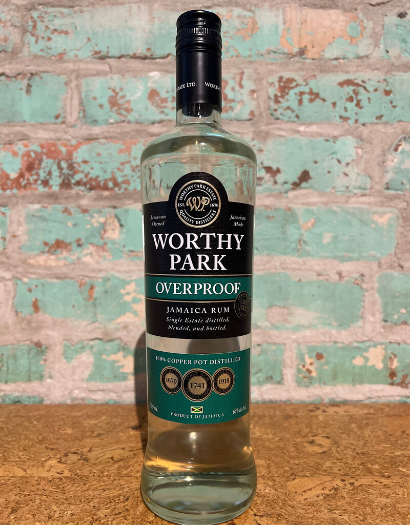 WORTHY PARK JAMAICAN OVERPROOF WHITE RUM