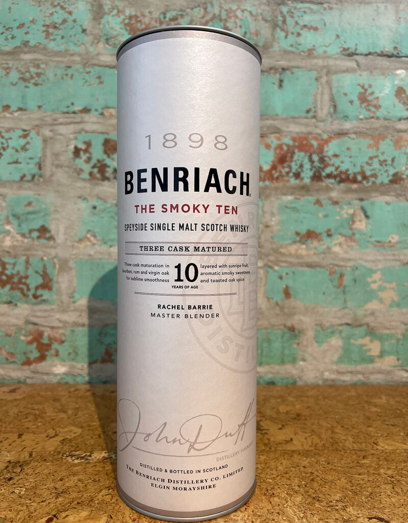 BENRIACH 10-YEAR 'SMOKY TEN' SPEYSIDE SINGLE MALT SCOTCH