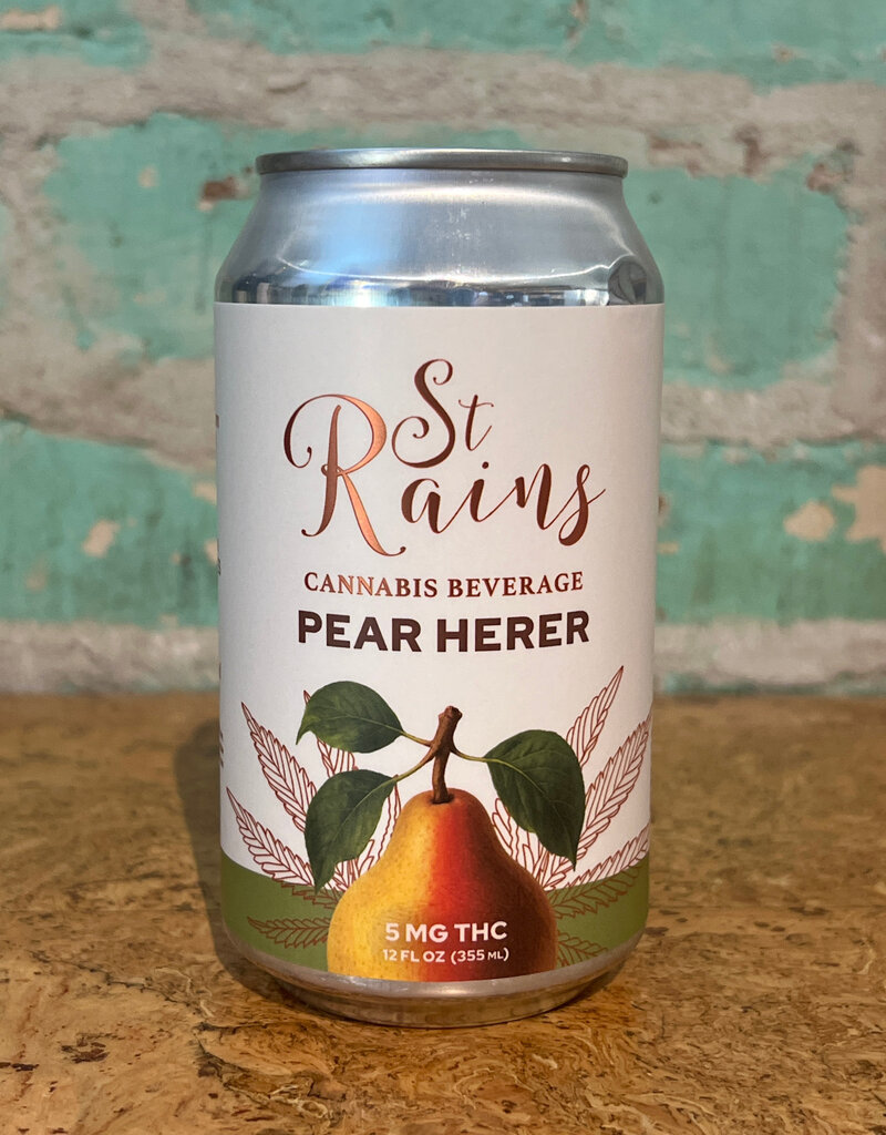 CBD/THC ST. RAINS PEAR HERER 5MG CBD/THC SELTZER CAN