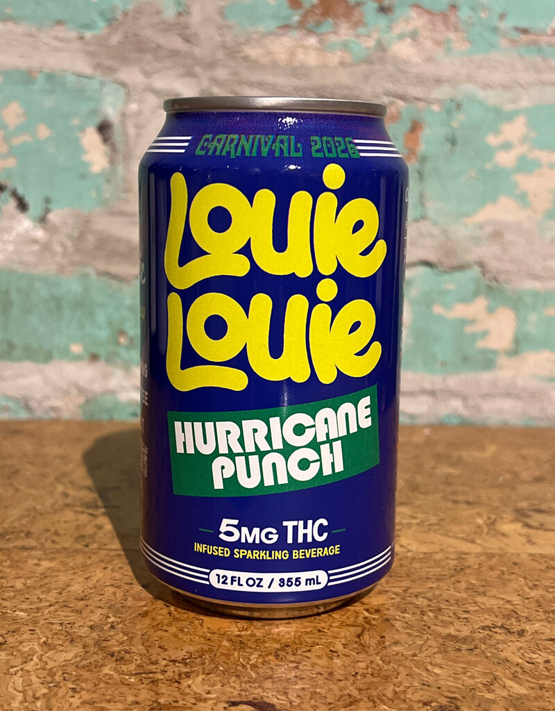 CBD/THC LOUIE LOUIE SELTZER MARDI GRAS HURRICANE PUNCH 5MG CBD/THC SELTZER CAN