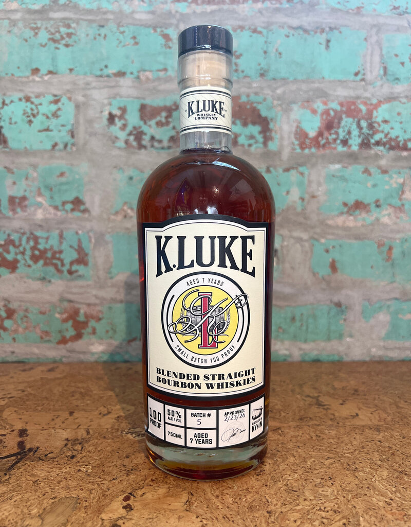 K LUKE 100 PROOF SMALL BATCH BOURBON