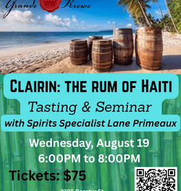 CLAIRIN RUM SEMINAR AUGUST 19 600-800PM