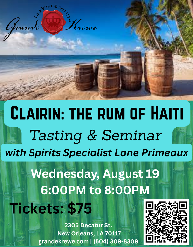 CLAIRIN RUM SEMINAR AUGUST 19 600-800PM