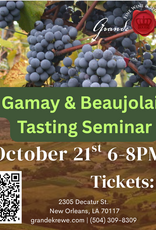 BEAUJOLAIS SEMINAR AND TASTING: OCTOBER 21 600-800PM